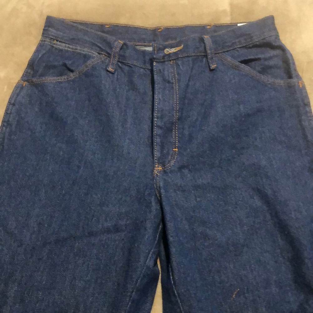 Red cap jeans
